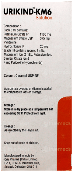 Urikind Km6 Sugar Free Solution 100Ml